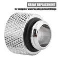 thumbnail image 2 of 2pcs Water Cooling G1/4 Male to Female Extender Fitting Adapter Screw Seat (10mm), 2 of 4