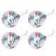 thumbnail image 2 of Adornos de bolas de Navidad Ticfox 4 Uds inastillables para árbol de Navidad patrón de copos de nieve, 2 of 14