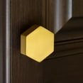 thumbnail image 3 of GlideRite 1-1/2 Inch Solid Hexagon Satin Gold Cabinet Knob, 3 of 6