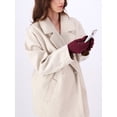 thumbnail image 2 of Isotoner Women's Everyday Spandex Gloves with Fleece Lining, Wine, L/XL, 2 of 7