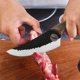 thumbnail image 5 of Cuchillo de carnicero Cuchillo de deshuesar de acero inoxidable forjado a mano con funda 27,5 cm Herramienta de corte de carne de alta resistencia Mango de madera ergonómico para cocina Camping BBQ, 5 of 7