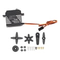 thumbnail image 2 of Servo digital alto torso DC4.8-7.4V 180 Grados Rotativos para RC Camionero de Camiones Barco Barco Robot Cubierta de Aleación de Aleación de Aluminio, 2 of 7