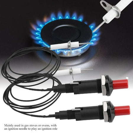 

Piezo Igniter 2 Set Gas Grill Igniter Push Button Piezo Ignition Spark Lighter Barbecue Igniter for Gas Fireplace Camping Stove Grill BBQ Oven Patio Heater with 39 Wire