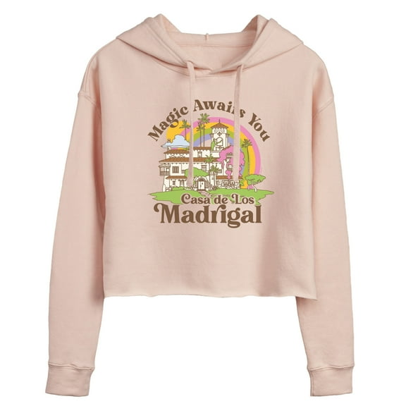 Encanto - Magic Awaits You - Juniors Cropped Pullover Hoodie
