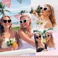 thumbnail image 3 of Gafas de Sol Jaciya Novia en Espera Corazón Negro con Perlas - Regalo para Novia, 3 of 8