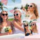 thumbnail image 3 of Gafas de Sol Jaciya Novia en Espera Corazón Negro con Perlas - Regalo para Novia, 3 of 8