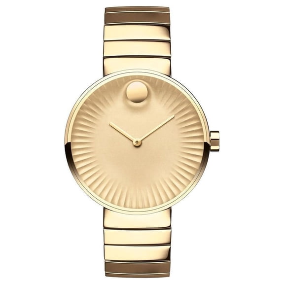 Movado Edge Yellow Gold Aluminum Dial Ladies Watch