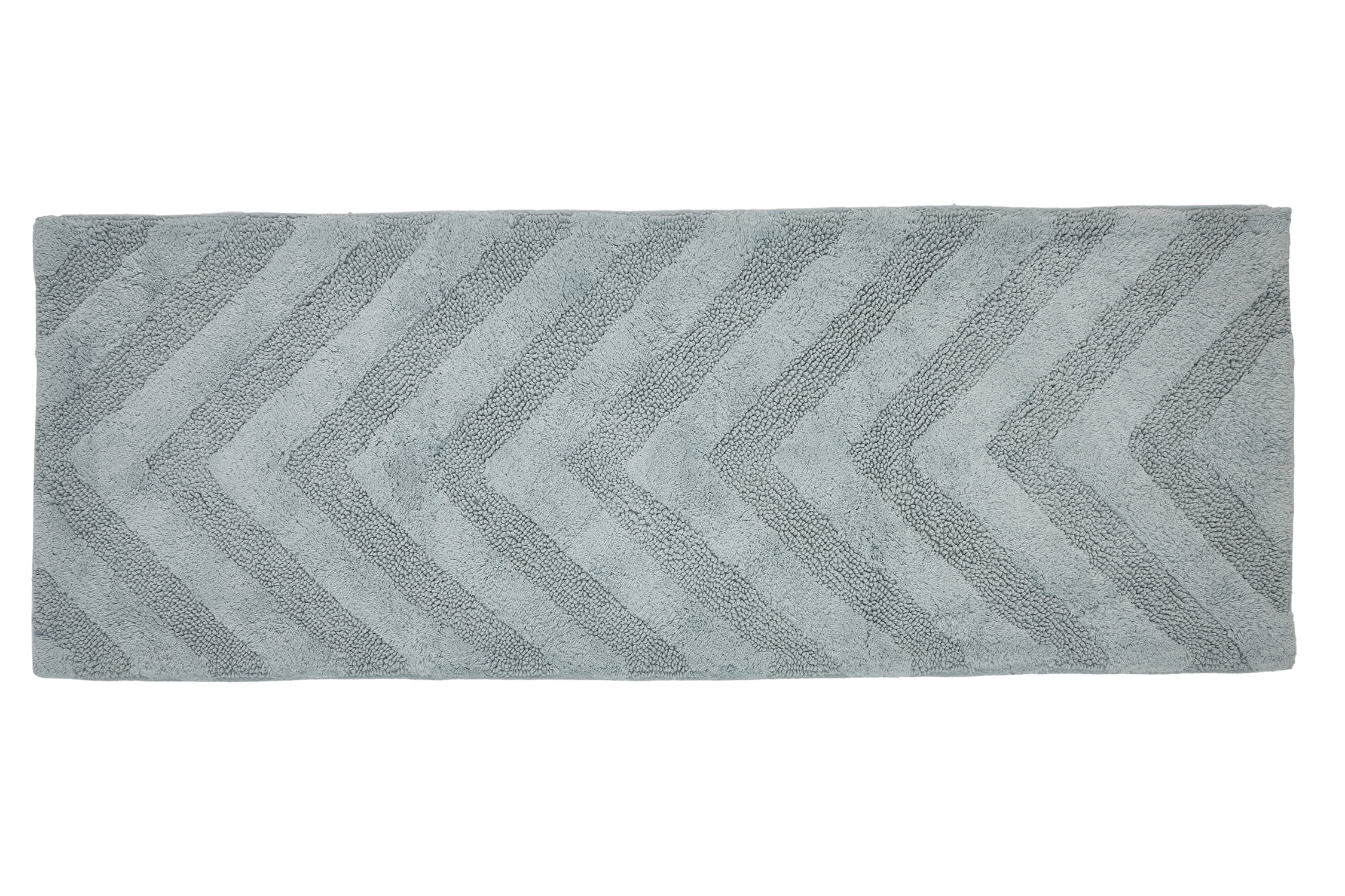 Better Trends 3 Piece Bathroom Rug Set 100% Cotton Extra Soft Tufted Bath Rug Water Absorbent Non-Slip Bath Mat Machine Washable (Blue) Hugo Collection