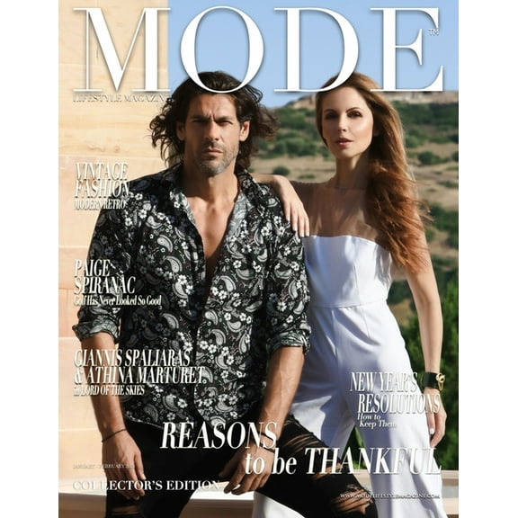 Mode Lifestyle Magazine - Reasons to be Thankful: Collector's Edition - Giannis Spaliaras & Athina Marturet Cover (Paperback)
