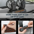 thumbnail image 3 of Electric Car Fan 2 Speed Adjustable Dual Head Car Cooling Fans 360 Rotatable Car Dashboard Fan, 3 of 10
