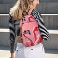 thumbnail image 5 of Saiise Flamants Roses Cool Imprimé Scène Sac à Dos pour Ordinateur Portable - Bretelles Réglables, Résistant à l'Eau, Grande Capacité, Design Élégant, Unisexe pour École, Bureau, Voyage-Petit, 5 of 5