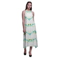 thumbnail image 1 of Bimba Robe Teinture sur Nœuds Décontractée Longue Dos Nu à Col Licou pour Femme Robe de Plage Imprimée - Petit, 1 of 1