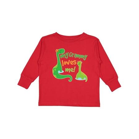 

Inktastic My Grammy Loves Me Grandson Gift Toddler Boy Girl Long Sleeve T-Shirt