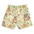 thumbnail image 2 of Cute Groundhog Eating Pizza Boys Swim Trunks Quick Dry Boy Swim Shorts for 3-14 Years, 2 of 8