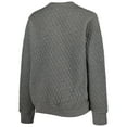 thumbnail image 3 of Women's Pressbox Heather Charcoal Arkansas Razorbacks Moose Quilted Pullover Sweatshirt, 3 of 4