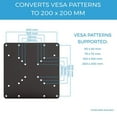 thumbnail image 2 of VESA Mount Adapter Plate for TV Mounts, Convert 75X75 and 100X100 to 200X200 mm VESA Patterns, VESA Conversion Plate, 2 of 7