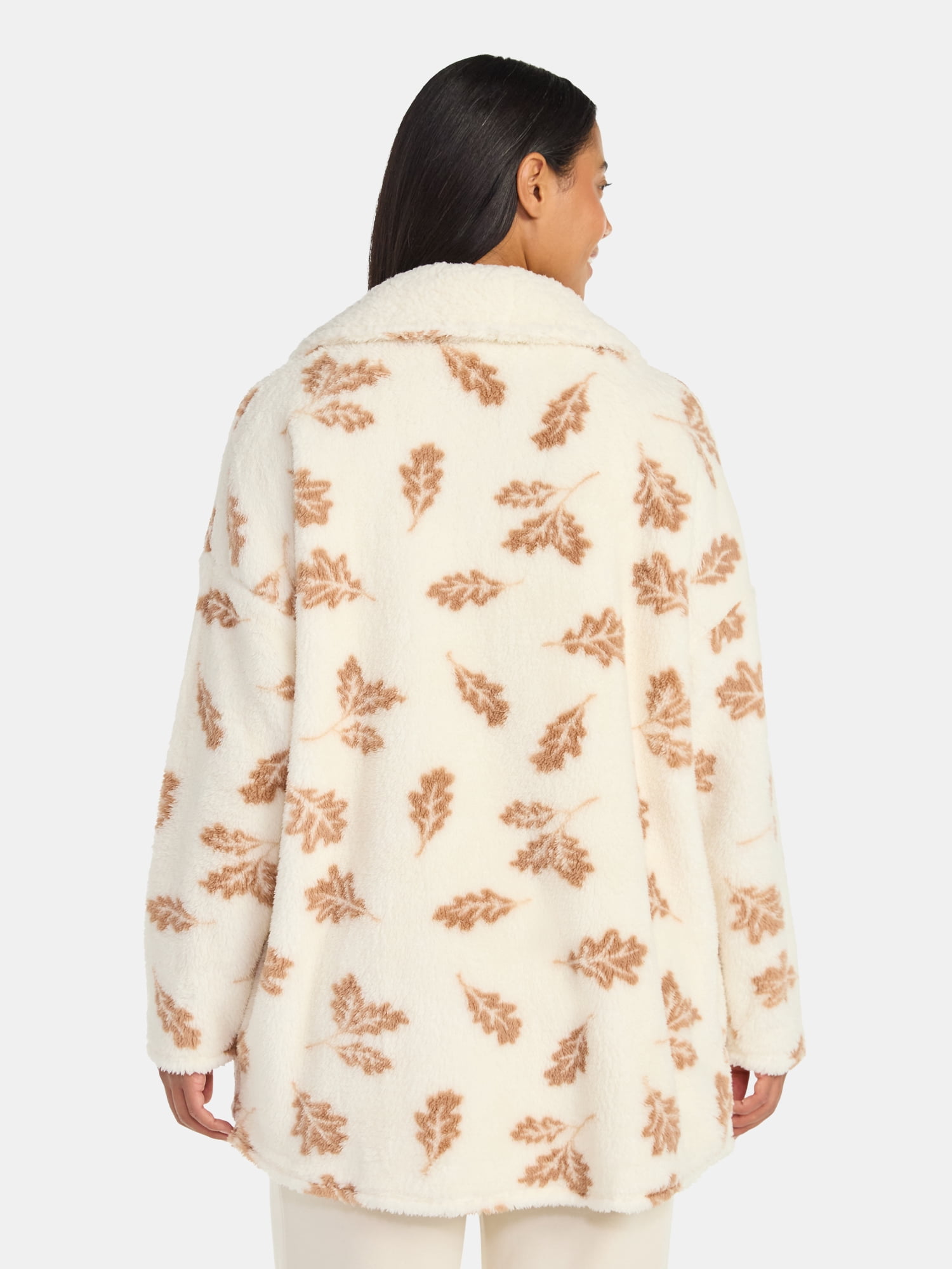 Martha Stewart Everyday Women's Plush Fleece Sleep Cardigan, Sizes S-XXL