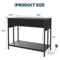thumbnail image 2 of Fish Tank Stand with Power Outlet 40-50 Gallon, Metal Aquarium Stand with Drawer Storage, Heavy Duty Fish Tank Table Suitable for Turtle, Reptile Terrarium, 660LBS Capacity, 2 of 7