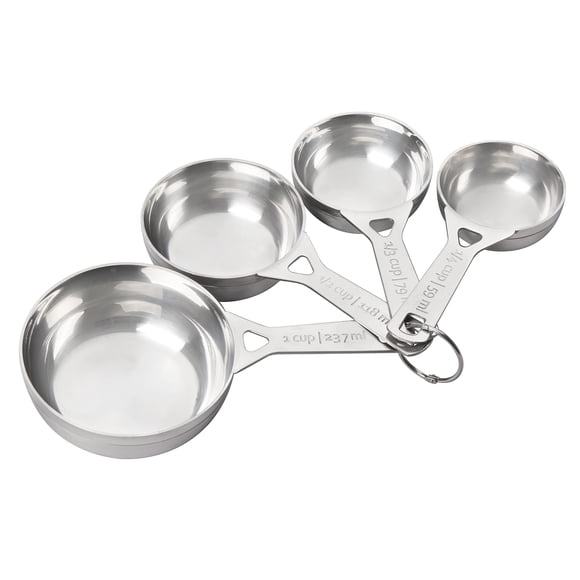 Le Creuset Tasses à Mesurer en Acier Inoxydable, Ensemble de 4