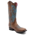 thumbnail image 2 of Ferrini Women's Ella Cross Western Boot Broad Square Toe - 8109310 9 M  US, 2 of 5