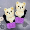 thumbnail image 2 of Guantes de invierno Sunnimix para mujer con pantalla táctil zorro blanco, 2 of 7