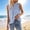 Blue, variant on Endives Women's Tank Top Solid Color Sleeveless Loose Tank Top Pullover Top Summer White