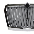 thumbnail image 3 of Chrome Front Grille w/Bug Screen Fits International LT 2020-2023 - Bumper Cover Grille Replaces 4039-860-C, Wabco 21335, Saginaw 4039860C93, 4039860C94,  S28079, 3 of 4