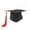 Red, variant on Neutral Adult Child Graduation Cap with Tassel Adjustable High School University