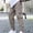 Gray, variant on YLSDY Pants for Men 2025 Fashion Loose Fit Men's Cargo Pants with Pockets and Drawstring Waist Casual Clothing Black L