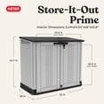 thumbnail image 2 of Keter Store-It-Out Prime 4.3 x 3.7 ft. Outdoor Resin Storage Shed with Easy Lift Hinges, Perfect for Yard Tools, Pool Toys and Garden Accessories, Grey, 2 of 17