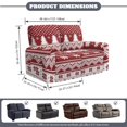 thumbnail image 7 of Jiueut Christmas Tree Snowflake Dot Print Recliner Loveseat Covers, Dustproof Recliner Slipcover Stain Resistant Lazyboy Reclining Chair Cover with Elastic Band Christmas Decor, 7 of 7