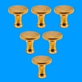 thumbnail image 2 of Bright Brass Drawer Door Knobs 1.25" Dia. x 1.25" H Classic Round Modern Doorknobs for Kitchen Cabinet, Dresser, Wardrobe Doors w/Screws Renovators Supply Pack of 6, 2 of 8