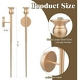 thumbnail image 6 of Candle Wall Sconce, 31.5inch Candle Sconces Wall Decor Set of 2, Long Wall Candle Holder Sconce with Battery Operated Candles Retro Chic Wall Sconces Candle Holder Decoration for Home Decor (Black), 6 of 7