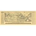 thumbnail image 2 of Rand McNally 24x12 Gold Ornate Wood Framed with Double Matting Museum Art Print Titled - Northern Pacific Railroad - Rand McNally 1883, 2 of 4