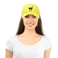 thumbnail image 5 of DALIX Black Cat Hat Womens Halloween Baseball Cap in Minion Yellow, 5 of 6