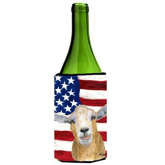 USA American Goat Wine bottle sleeve Hugger - 24 oz.