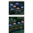 thumbnail image 3 of Jinsinto Motion Sensor Outdoor Lamp, LED Solar Lamp, Simulated Artificial Flowers Embroidery Waterproof Outdoor Flowers Garden Lawn Post Lamp (Color: Blue), 3 of 5