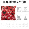 thumbnail image 5 of JEUXUS Valentines Day Pillow Covers, Red Heart Valentines Decorations Throw Pillow Covers Outdoor Valentine Day Holiday Farmhouse Cushion Case for Home Couch Sofa, 5 of 5