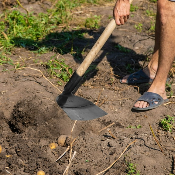 PENIKOKO Manganese Steel Garden Hoe 1-Pack Compact Gardening Tool for Home Gardeners and Enthusiasts