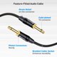 thumbnail image 4 of Cable para guitarra Matters, trenzado, 6 pies, 1/4 TS a TS, paquete de 2, 4 of 7