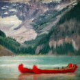 thumbnail image 3 of Kimberly, Allen 20x20 Black Modern Framed Museum Art Print Titled - Lake Louise, 3 of 5