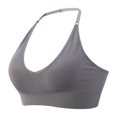 thumbnail image 1 of Sujetador sin costuras con copa triangular sexy en V profundo, cuello ajustable, espalda de belleza, ropa interior cómoda e informal, 1 of 1