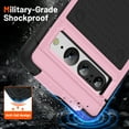 thumbnail image 5 of Dteck for Google Pixel 7 Pro Case, Heavy Duty Drop Protection Hybrid Silicone PC Shockproof Rugged Tough Protective Case for Google Pixel 7 Pro,Pink, 5 of 7