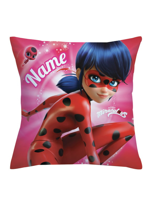 Personalized Miraculous Ladybug And Tikki Throw Pillow