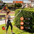 thumbnail image 6 of Fompes 52cc Gas Weed Wacker Hedge Trimmer Gas Powered 5 in 1 String Trimmer/Edger 2-Stroke Brush Cutter Cordless Pole Saw Hedge Pruner Multi-functional Yard Care Tools for Garden, 6 of 24
