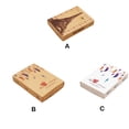 thumbnail image 4 of Caja de 12 Uds de cajas de Chocolate Vintage Qarigey estampado de marmoleado de caramelos Pluma blanca, 4 of 6