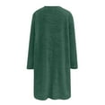 thumbnail image 5 of Huankd Fleece Sweatshirts for Women Mock Turtleneck Fall Winter Warm Sweater Plus Size Tunic Pullover Tops with Pockets Dark Green M, 5 of 5