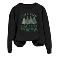 thumbnail image 3 of I Like Them Real Thick And Sprucey Christmas Sweatshirts for Women Long Sleeve Crewneck Funny Graphic Sweatshirt Pullover Top, 3 of 5