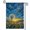 C, variant on XaaKee Garden Flags, Twirling Seed Swarm Dandelion Garden Flag, Double-Sided High-Quality White Linen Small Garden Flags For Outside, Outdoor Decor, 12x18Inch