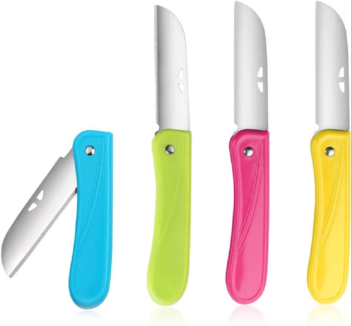 fruit knife small,New Foldable Fruit Knife Set,paring knife set of